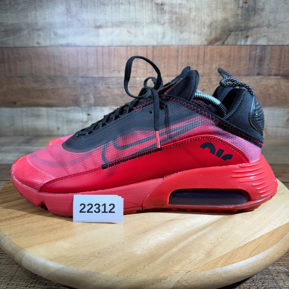 Nike Air Max 2090 Bred Mens 12 University Red Black DC1851-600 Sneakers Shoes
